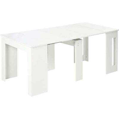Homcom Mesa extensible cocina 180x85x75 cm blanco Homcom Mesa extensible cocina 180x85x75 cm blanco