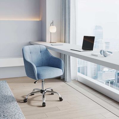 Silla de Oficina Azul Niebla - Ajustable, Tela Transpirable Silla de Oficina Azul Niebla - Ajustable, Tela Transpirable