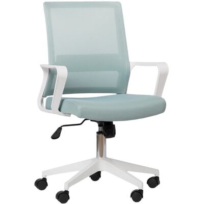 Klast Home Silla de escritorio de polipropileno menta 60 cm x 95-105 cm Klast Home Silla de escritorio de polipropileno menta 60 cm x 95-105 cm