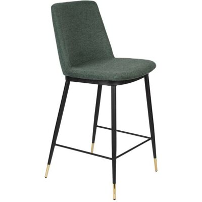 White label Silla de tela verde oscuro White label Silla de tela verde oscuro