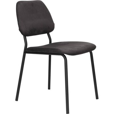 Dutchbone Sillón de tela negro Dutchbone Sillón de tela negro
