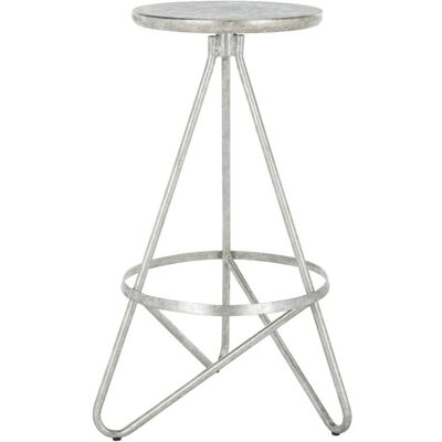 Olar - Argent & Feuille - Plateado - Metal - Taburete de bar Olar - Argent & Feuille - Plateado - Metal - Taburete de bar