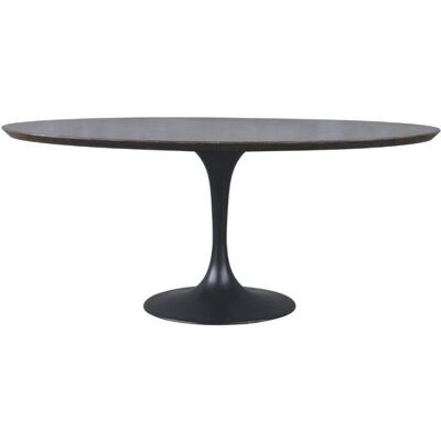 Signature Mesa de comedor en roble, metal y piedra azul - l180 cm Signature Mesa de comedor en roble, metal y piedra azul - l180 cm