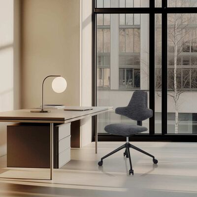 hjh OFFICE Silla de oficina profesional tela gris hjh OFFICE Silla de oficina profesional tela gris