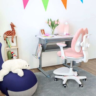 hjh OFFICE Silla para niños tela rosa hjh OFFICE Silla para niños tela rosa