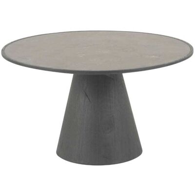 Signature - Mesa de centro de roble y piedra azul L70 cm - Oak - Blue stone top - Coffee table Signature - Mesa de centro de roble y piedra azul L70 cm - Oak - Blue stone top - Coffee table