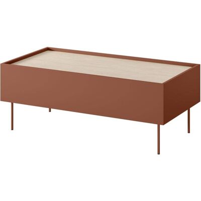 That's Write Mesa de centro 2 cajones con pie de metal 120x45 cm That's Write Mesa de centro 2 cajones con pie de metal 120x45 cm