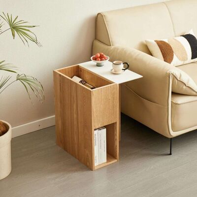 Nordlys Mesa auxiliar en madera marrón. Nordlys Mesa auxiliar en madera marrón.
