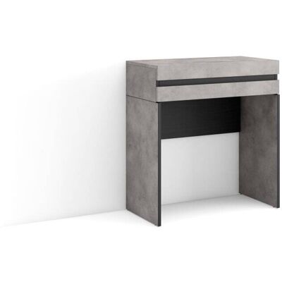 Skraut Home - Tocador - Estilo Moderno - Cemento - 70x35x75 cm Skraut Home - Tocador - Estilo Moderno - Cemento - 70x35x75 cm