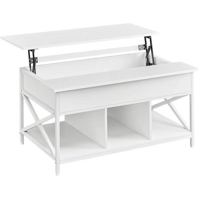 VASAGLE Mesa de centro con tablero elevable de acero VASAGLE Mesa de centro con tablero elevable de acero