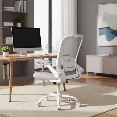 SONGMICS Silla de escritorio ergonómica de malla gris SONGMICS Silla de escritorio ergonómica de malla gris