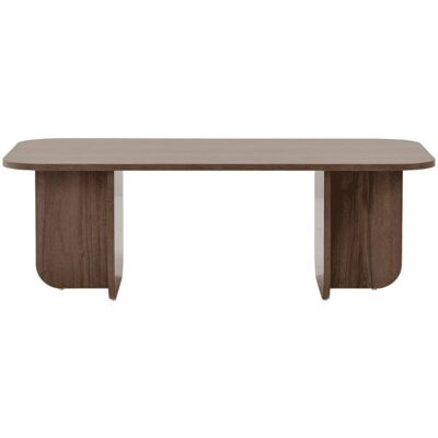 Calicosy Mesa baja con tapa de forma orgánica l120 cm - nogal Calicosy Mesa baja con tapa de forma orgánica l120 cm - nogal