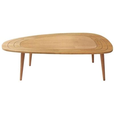 Calicosy Mesa baja con superficie, bordes redondeados L115 cm - Madera clara Calicosy Mesa baja con superficie, bordes redondeados L115 cm - Madera clara