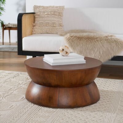 Safavieh Mesas de centro en bayur madera y mdf enchapado okume, marrón Safavieh Mesas de centro en bayur madera y mdf enchapado okume, marrón