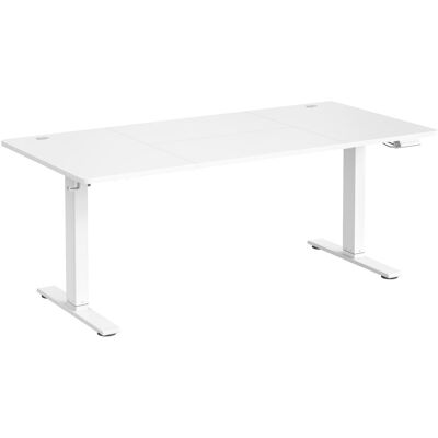 VASAGLE Escritorio Ajustable en Altura, 180 x 80 cm,Blanco Mate VASAGLE Escritorio Ajustable en Altura, 180 x 80 cm,Blanco Mate