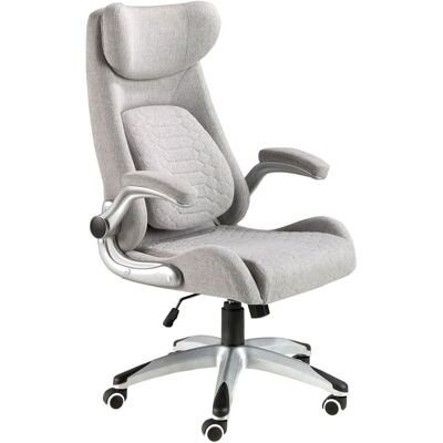 Angel Cerda Silla oficina giratoria tela gris Angel Cerda Silla oficina giratoria tela gris