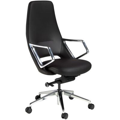 Angel Cerda Silla oficina giratoria polipiel negro Angel Cerda Silla oficina giratoria polipiel negro