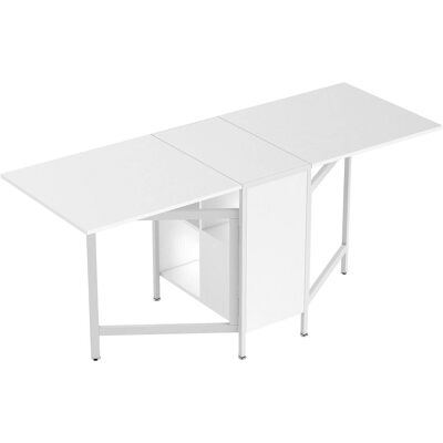 Homcom Mesa plegable comedor 169x60x75 cm blanco Homcom Mesa plegable comedor 169x60x75 cm blanco