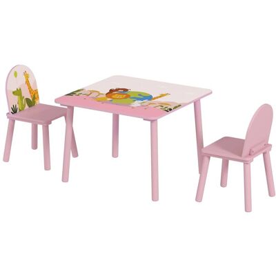 AIYAPLAY Mesa para niños 60x60x44 cm rosa AIYAPLAY Mesa para niños 60x60x44 cm rosa