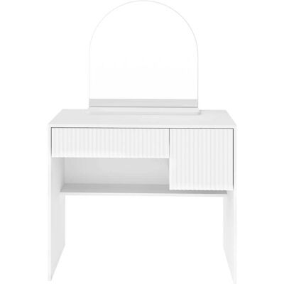 Urban Meuble Tocador con espejo, mesa de maquillaje moderna blanca. Urban Meuble Tocador con espejo, mesa de maquillaje moderna blanca.