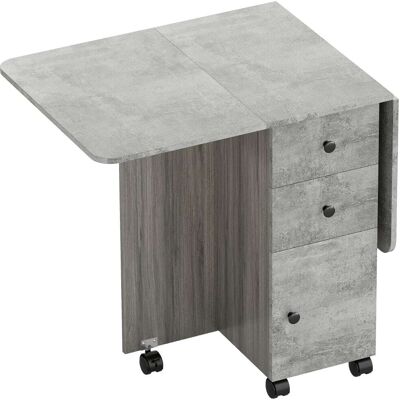Homcom Mesa plegable comedor 120x60x76.5 cm gris Homcom Mesa plegable comedor 120x60x76.5 cm gris