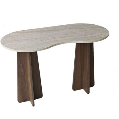 Calicosy Escritorio de forma orgánica L120 cm - Marrón Calicosy Escritorio de forma orgánica L120 cm - Marrón