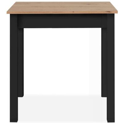Calicosy Mesa de comedor con tablero rectangular l90 cm - roble y negro Calicosy Mesa de comedor con tablero rectangular l90 cm - roble y negro