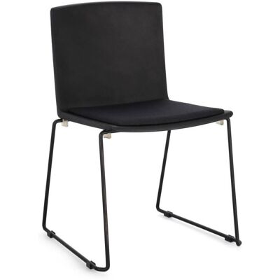 Bizzotto Juego 2 sillas acero negro total Bizzotto Juego 2 sillas acero negro total