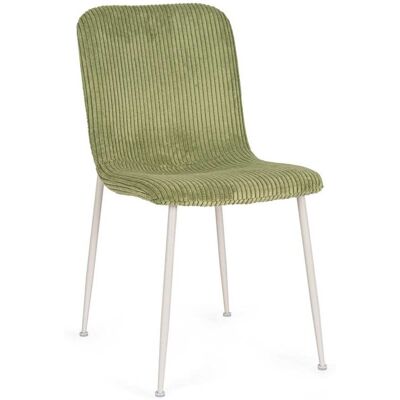 Bizzotto Juego 4 sillas verde acanalado Bizzotto Juego 4 sillas verde acanalado