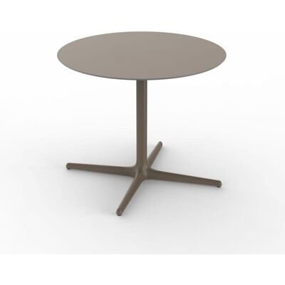 Resol Mesa redonda ø90 toledo madera metal marrón Resol Mesa redonda ø90 toledo madera metal marrón