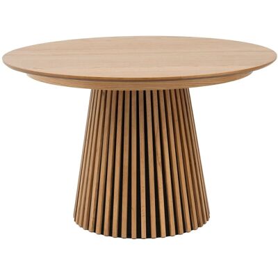 Unique Mesa de comedor efecto madera color natural claro Unique Mesa de comedor efecto madera color natural claro