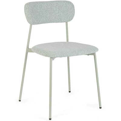 Bizzotto Juego de 2 sillas de comedor de fibra sintética, verde Bizzotto Juego de 2 sillas de comedor de fibra sintética, verde