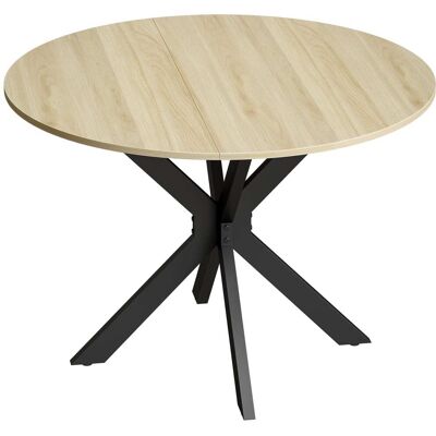 Homcom Mesa plegable comedor 110x110x76 cm madera natural Homcom Mesa plegable comedor 110x110x76 cm madera natural