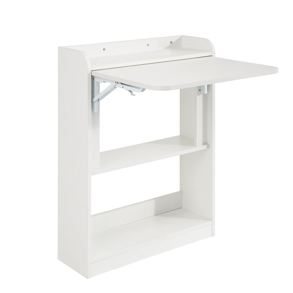 SoBuy Mesa escritorio plegable aglomerado blanco