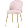 Maisons du Monde Silla vintage rosa con estrellas doradas