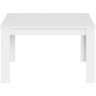 Usinestreet Mesa de comedor extensible blanco brillo