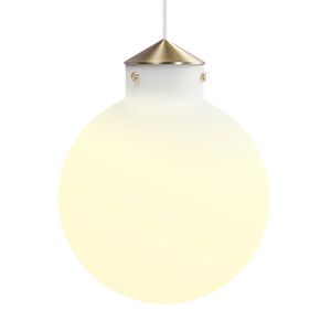 Design For The People Lámpara de techo elegante dorado con esfera de cristal blanco  Ø30cm