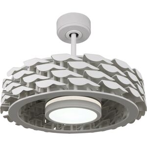 Cristalrecord Ventilador de techo LED 24W blanco 54cm de diámetro