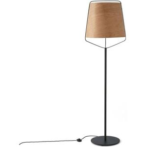 FARO BARCELONA Lámpara de pie metal y madera 182cm