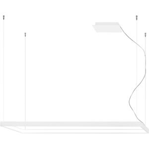 Thoro Lighting Lámpara de araña blanco aluminio 4000k  alt. 150 cm