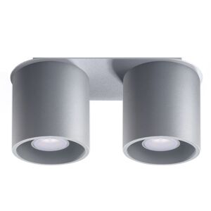 Sollux Lighting Lámpara de techo gris aluminio  alt. 12 cm