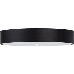 Sollux Lighting Lámpara de techo negro tela, vidrio, acero  alt. 20 cm