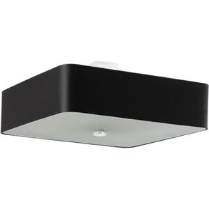 Sollux Lighting Lámpara de techo negro tela, vidrio, acero  alt. 25 cm