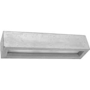 Sollux Lighting Lámpara de pared gris concreto, vidrio  alt. 10 cm