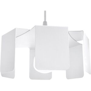 Sollux Lighting Lámpara colgante blanco acero  alt. 110 cm