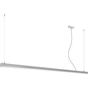 Thoro Lighting Lámpara colgante gris aluminio 3000k  alt. 150 cm