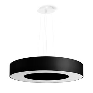 Sollux Lighting Lámpara de araña negro tela, pvc, acero  alt. 102 cm