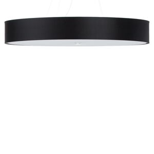 Sollux Lighting Lámpara de araña negro tela, vidrio, acero  alt. 105 cm
