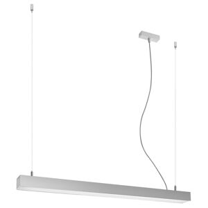 Thoro Lighting Lámpara colgante gris aluminio 4000k  alt. 150 cm