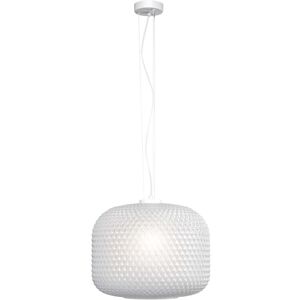 Luce Ambiente e Design Lámpara de techo en vidrio blanco 150x40 cm.